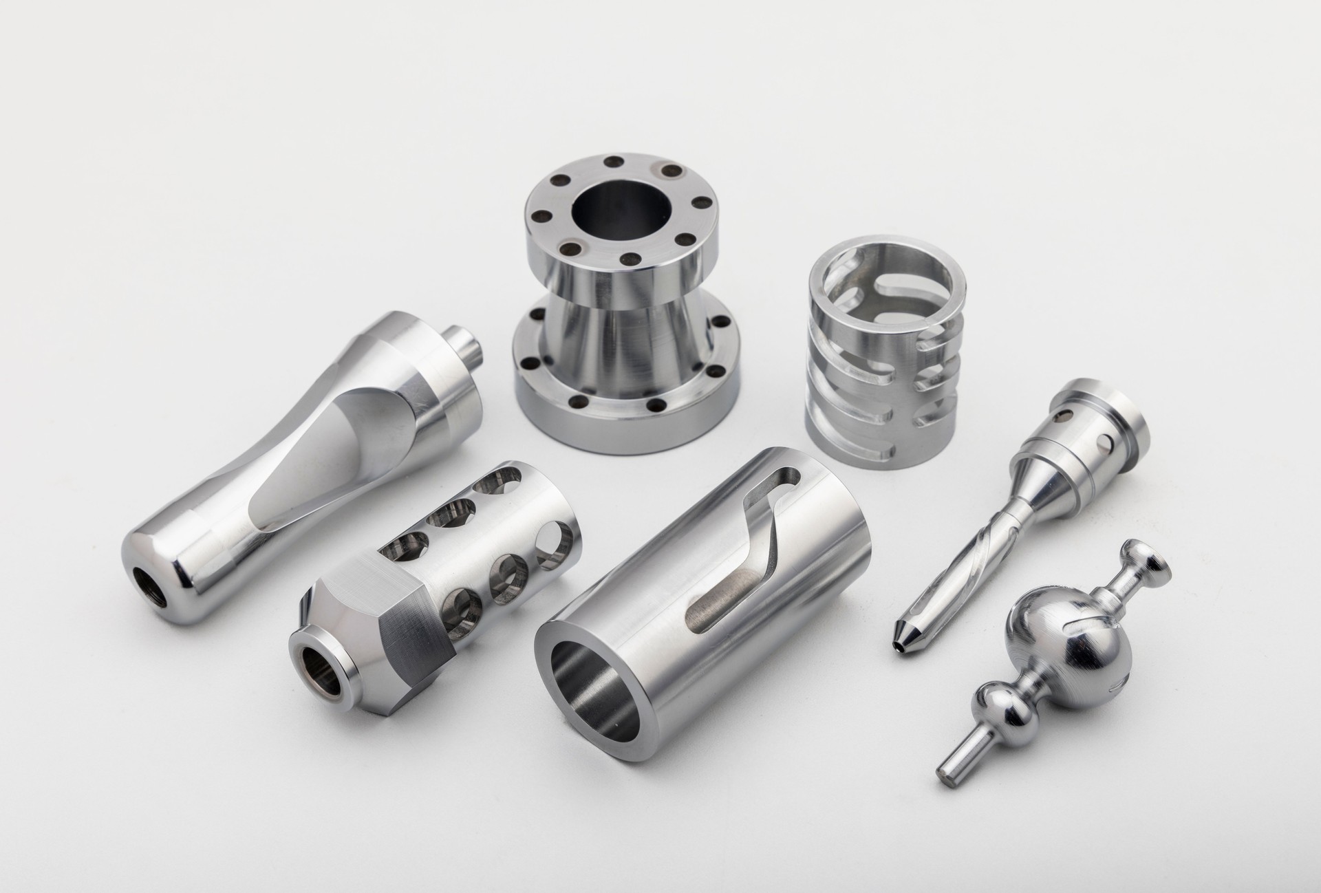 precision turned metal components  made on CNC machines for engineering applications